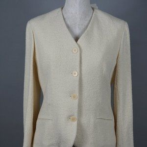 Ralph Lauren White Wool Blazer